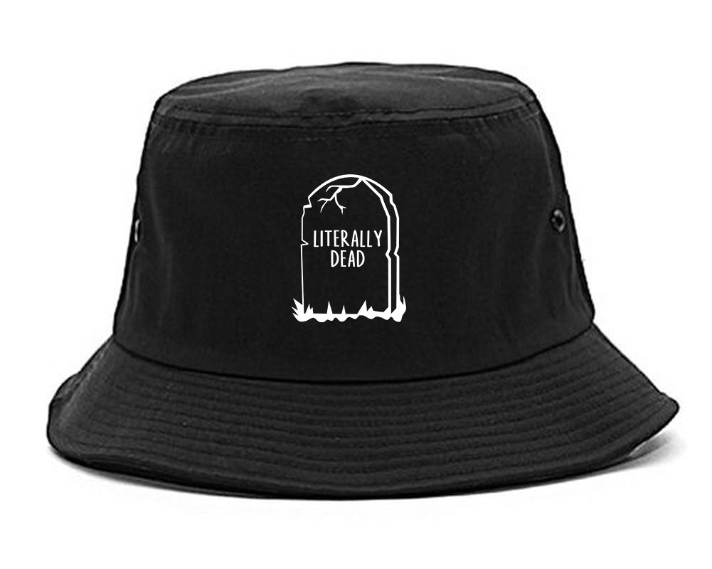 Literally Dead Halloween Mens Snapback Hat Black