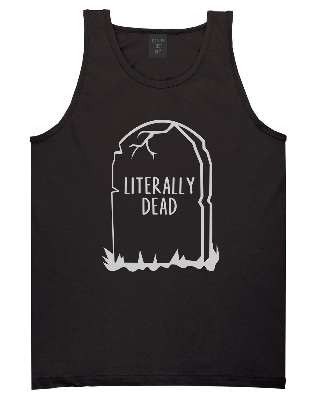 Literally Dead Halloween Mens Tank Top Shirt Black