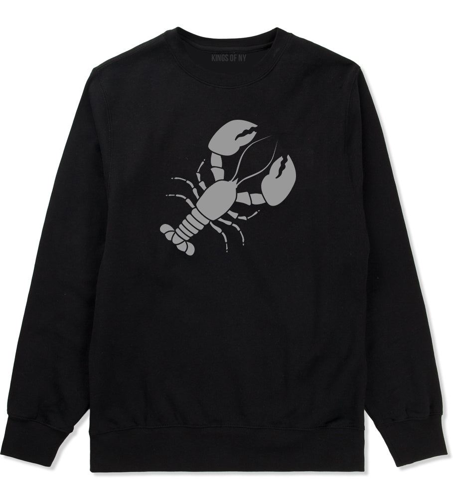 Lobster Mens Crewneck Sweatshirt Black by Kings Of NY