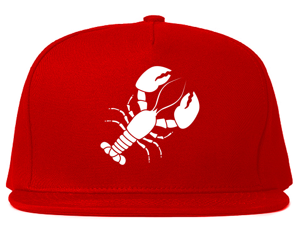 Lobster Mens Snapback Hat Red
