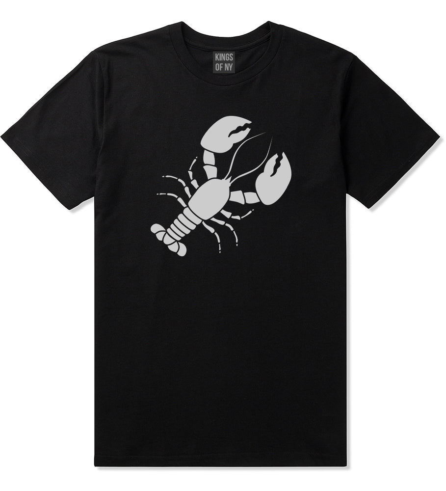 Lobster Mens T-Shirt Black by Kings Of NY