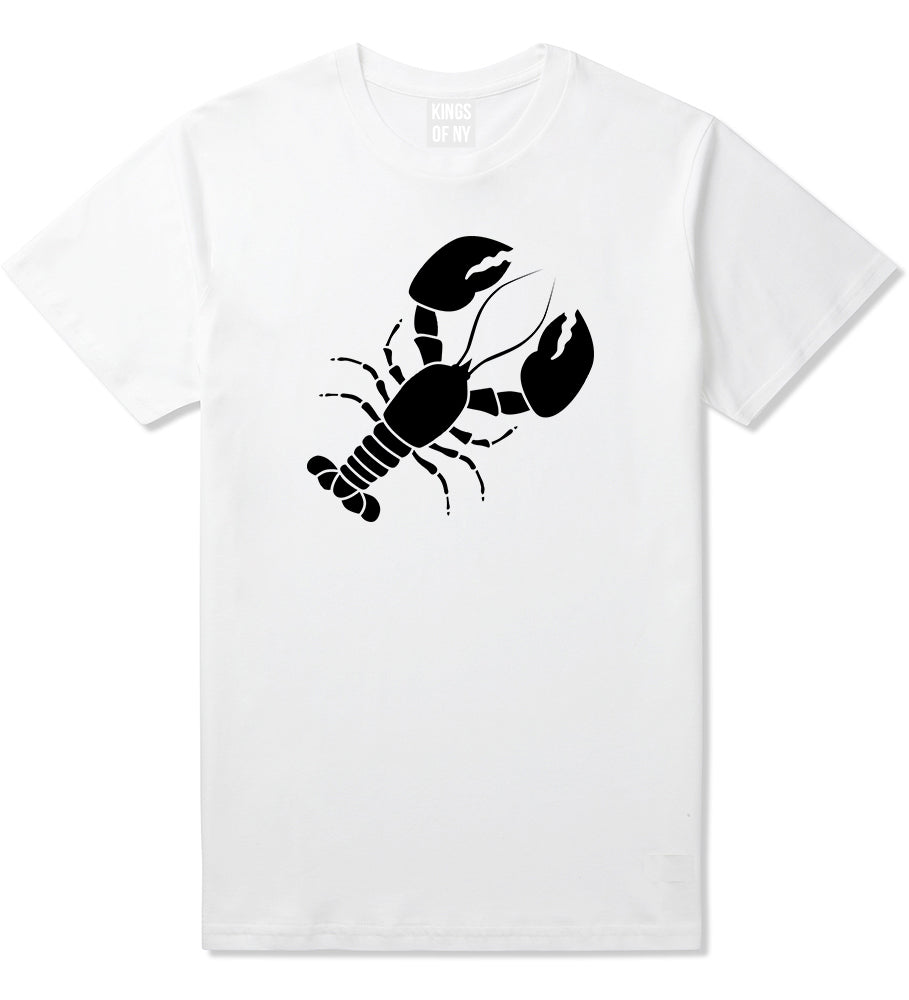 Lobster Mens T-Shirt White by Kings Of NY
