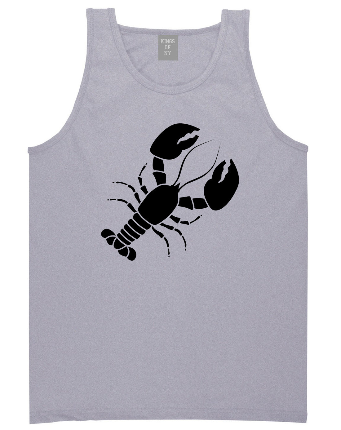 Lobster Mens Tank Top Shirt Grey by Kings Of NY