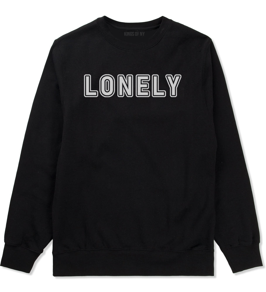 Lonely Mens Crewneck Sweatshirt Black