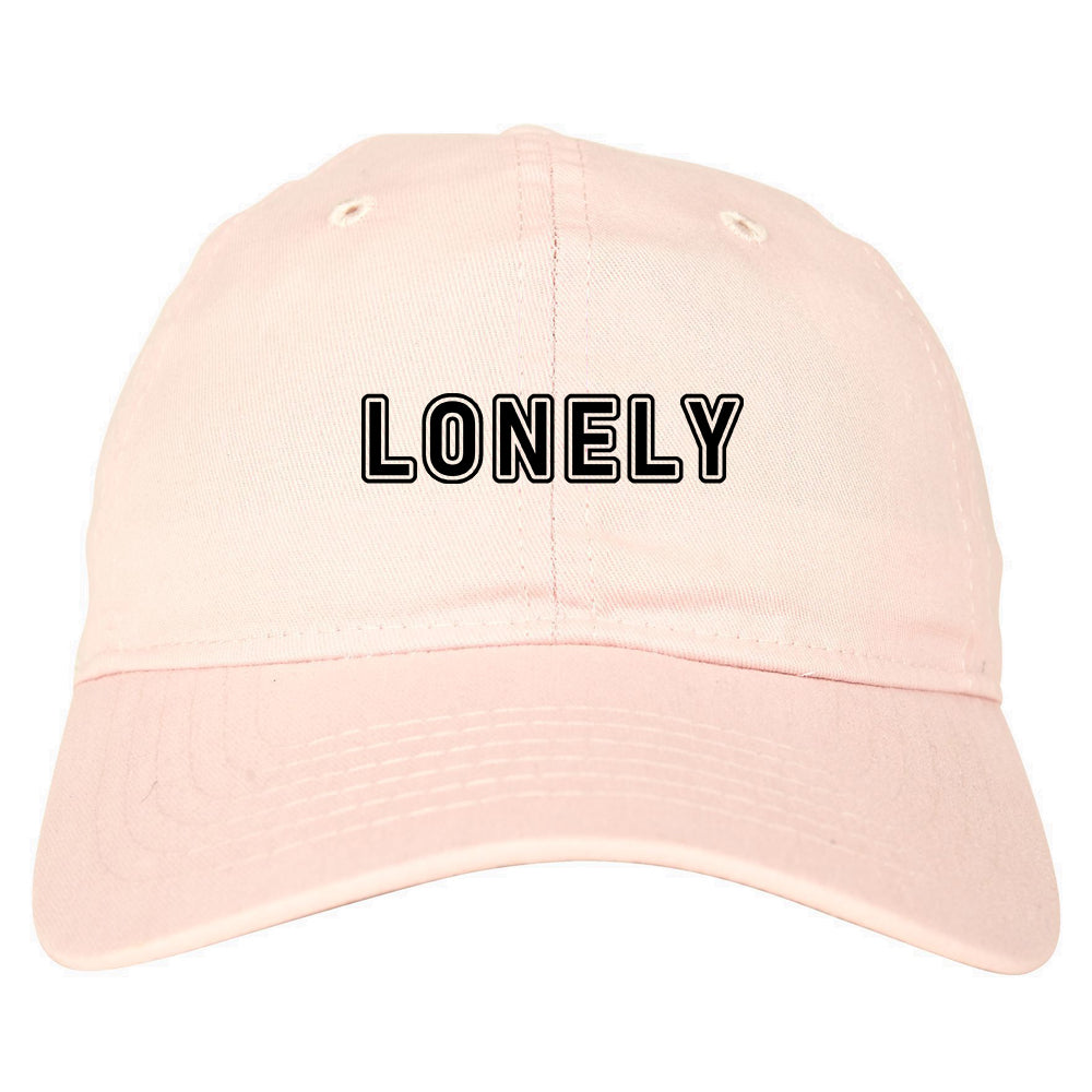 Lonely Mens Dad Hat Pink