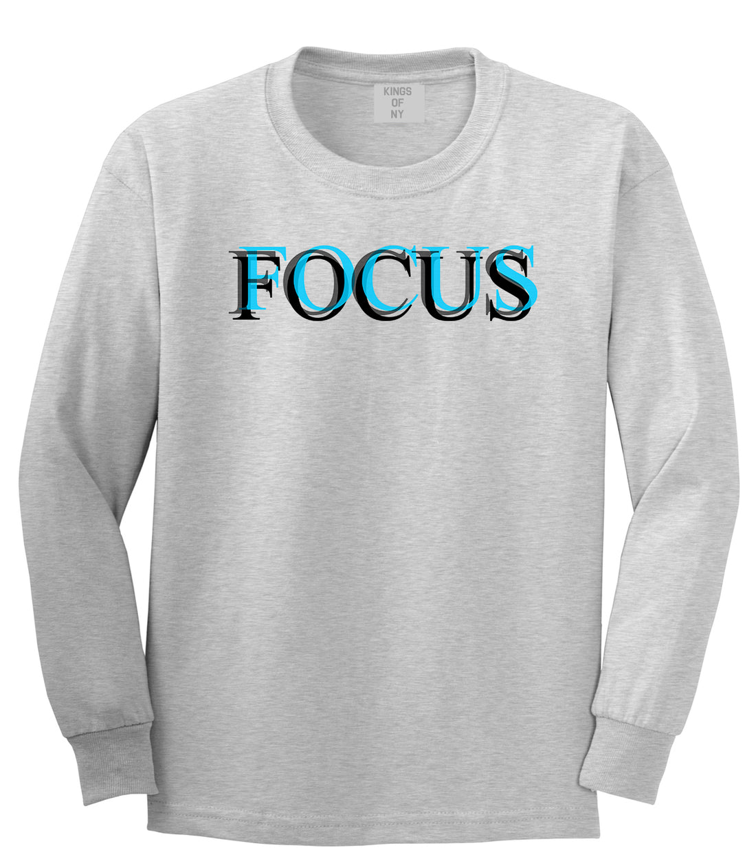 Losing Focus Mens Long Sleeve T-Shirt Grey