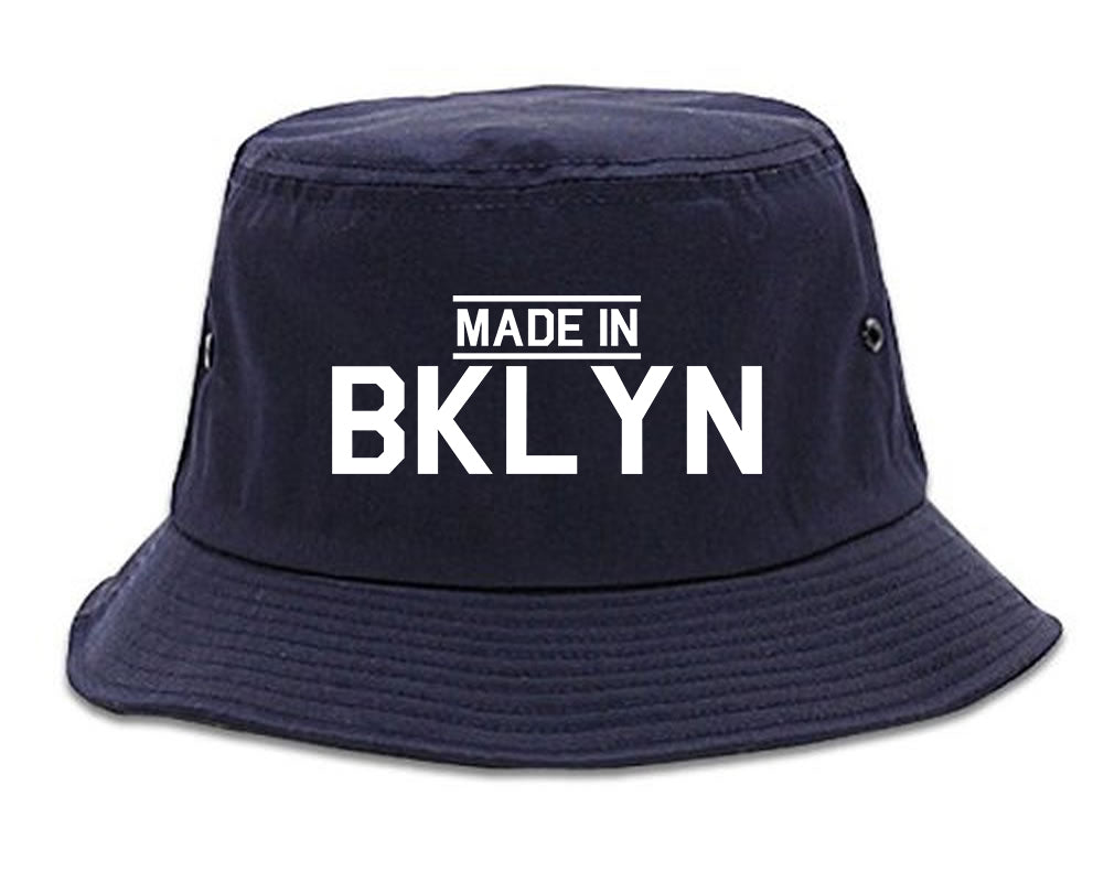 Made In BKLYN Brooklyn Mens Bucket Hat Navy Blue