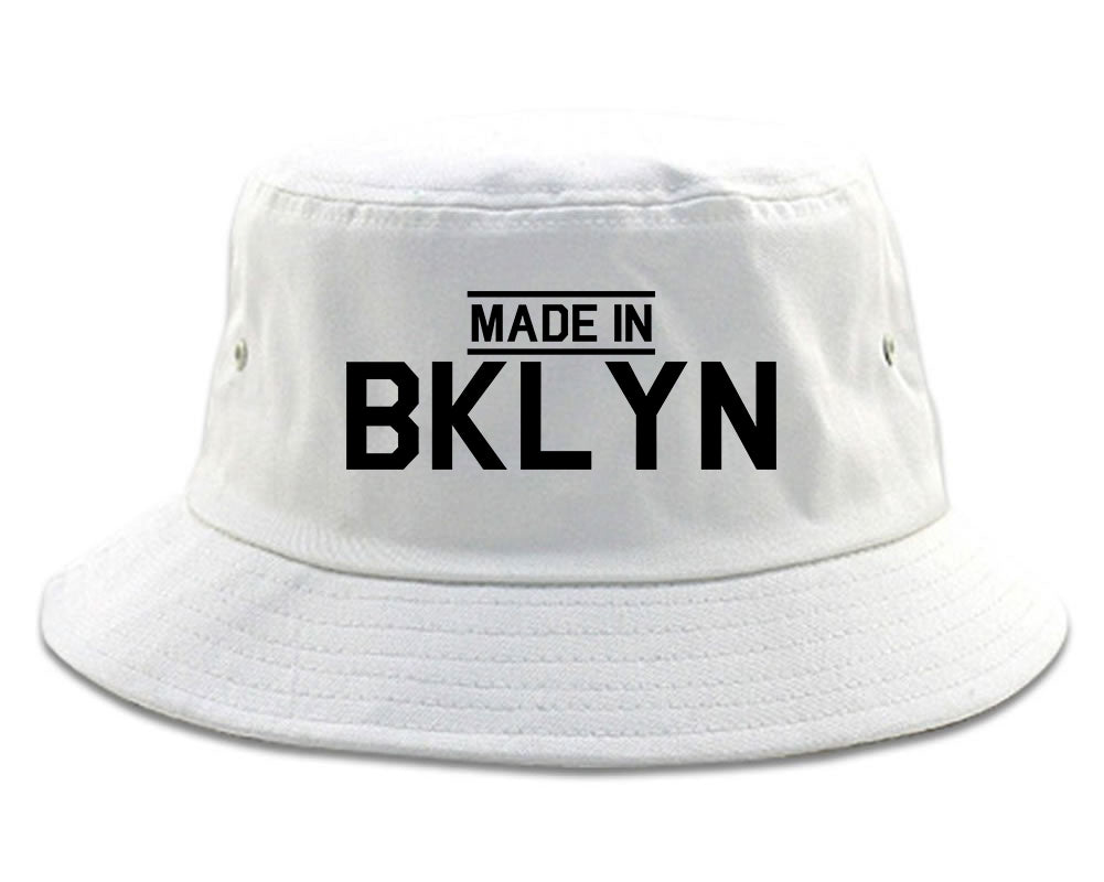 Made In BKLYN Brooklyn Mens Bucket Hat White