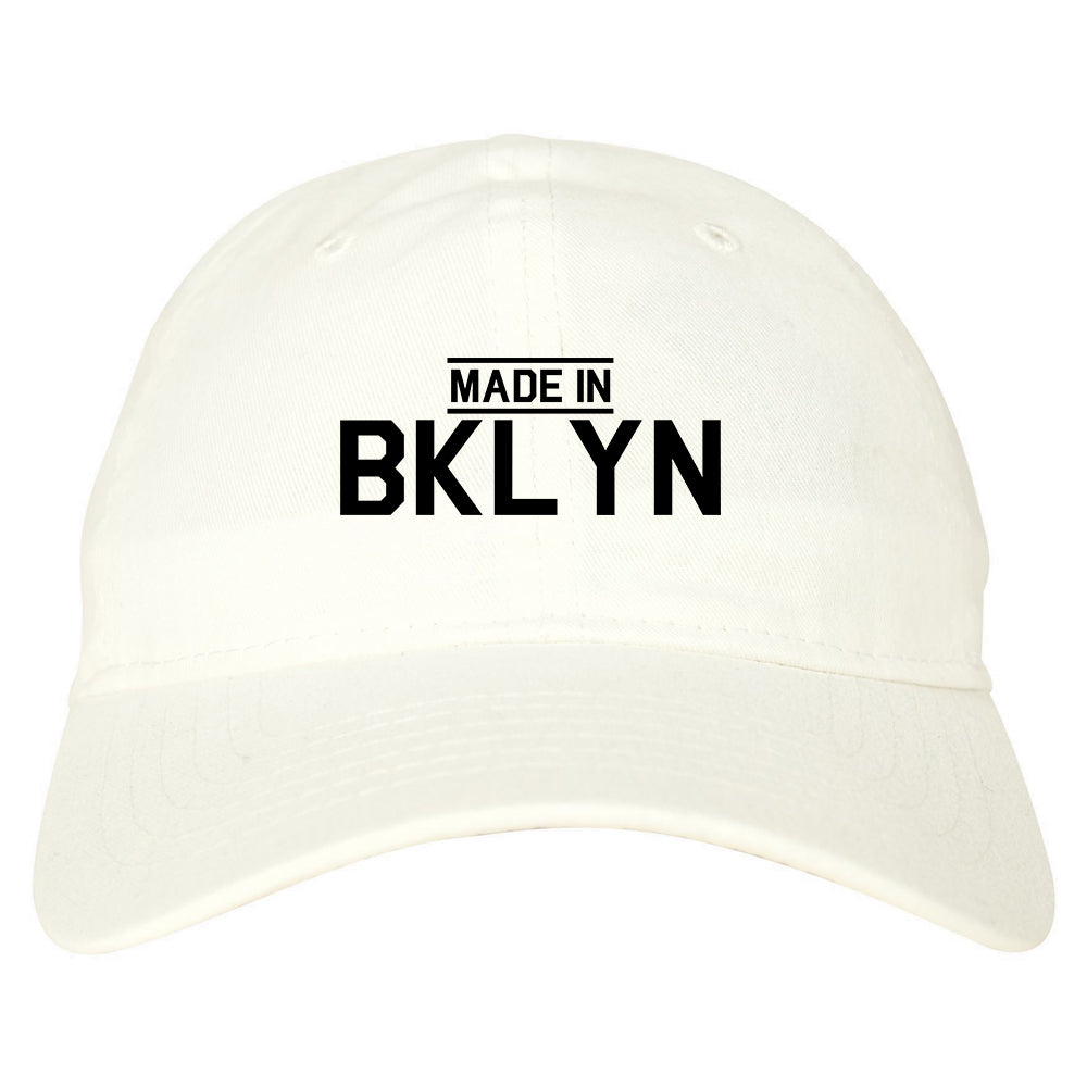 Made In BKLYN Brooklyn Mens Dad Hat White