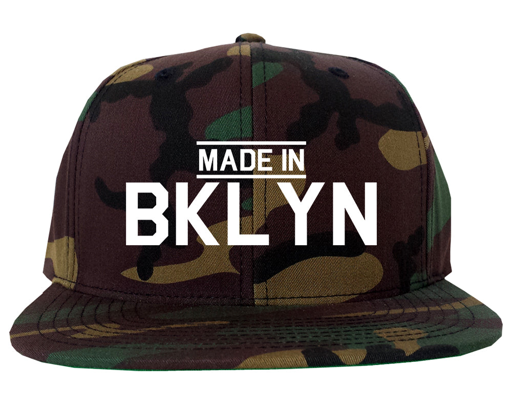Made In BKLYN Brooklyn Mens Snapback Hat Army Camo