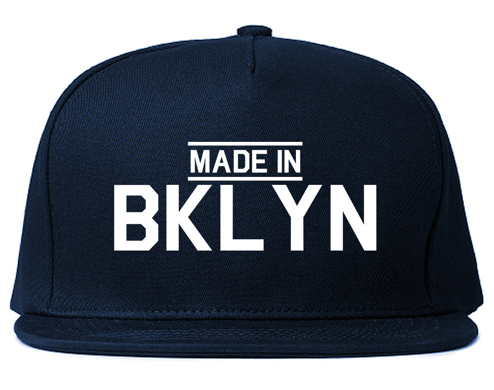 Made In BKLYN Brooklyn Mens Snapback Hat Navy Blue
