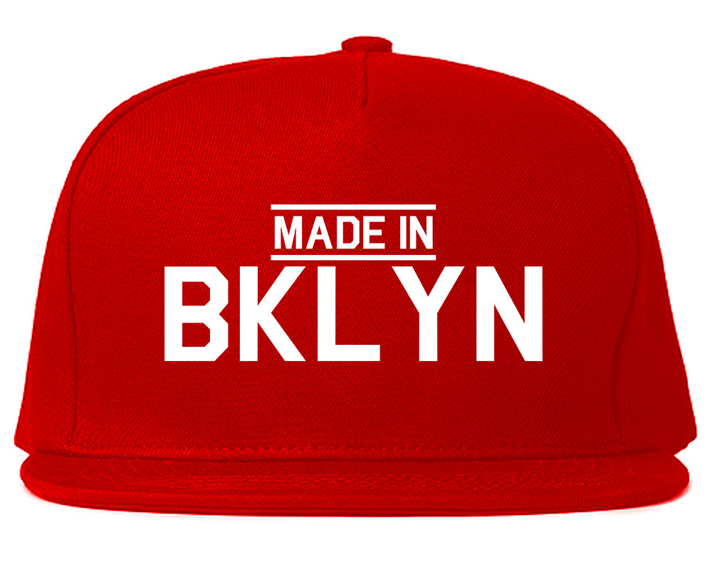 Made In BKLYN Brooklyn Mens Snapback Hat Red