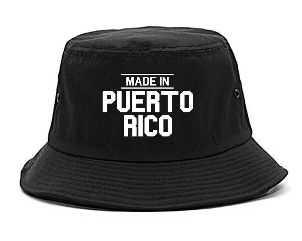 Made In Puerto Rico Mens Snapback Hat Black