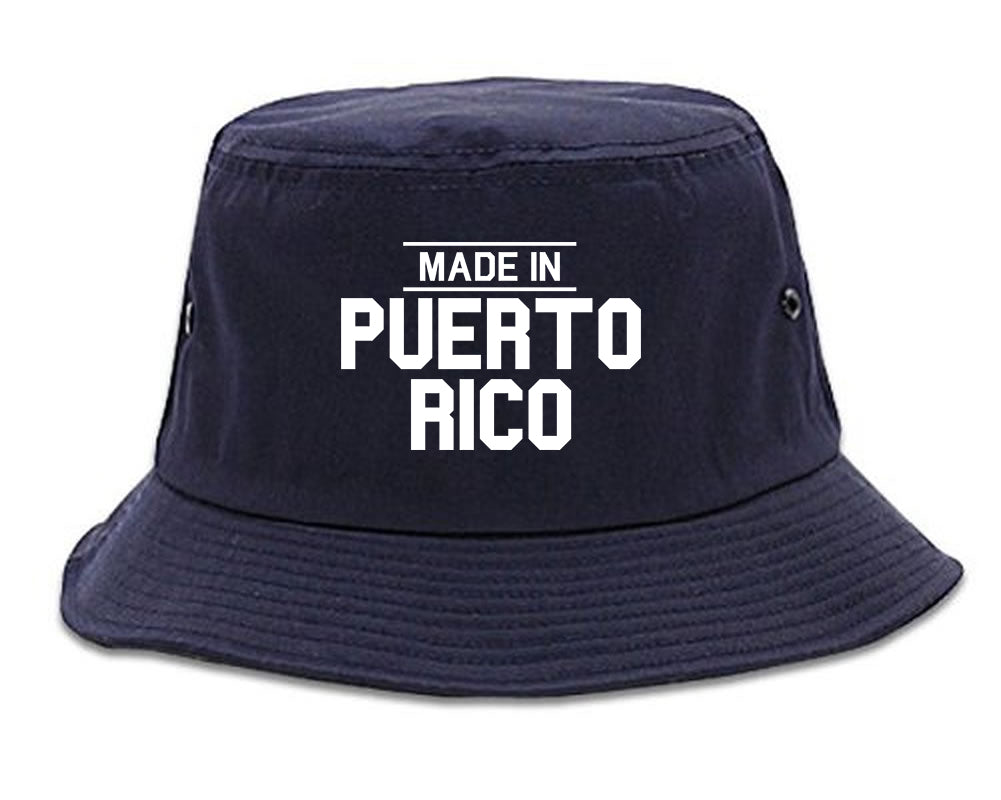 Made In Puerto Rico Mens Snapback Hat Navy Blue