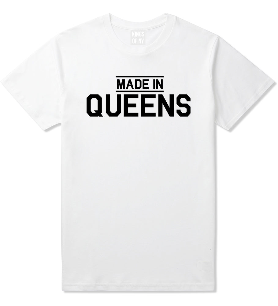 Made In Queens NY Mens T-Shirt White