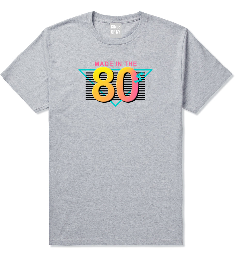 Made In The 80s Retro Mens T-Shirt Grey by Kings Of NY