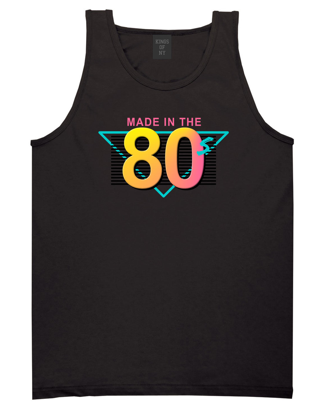 Made In The 80s Retro Mens Tank Top Shirt Black by Kings Of NY