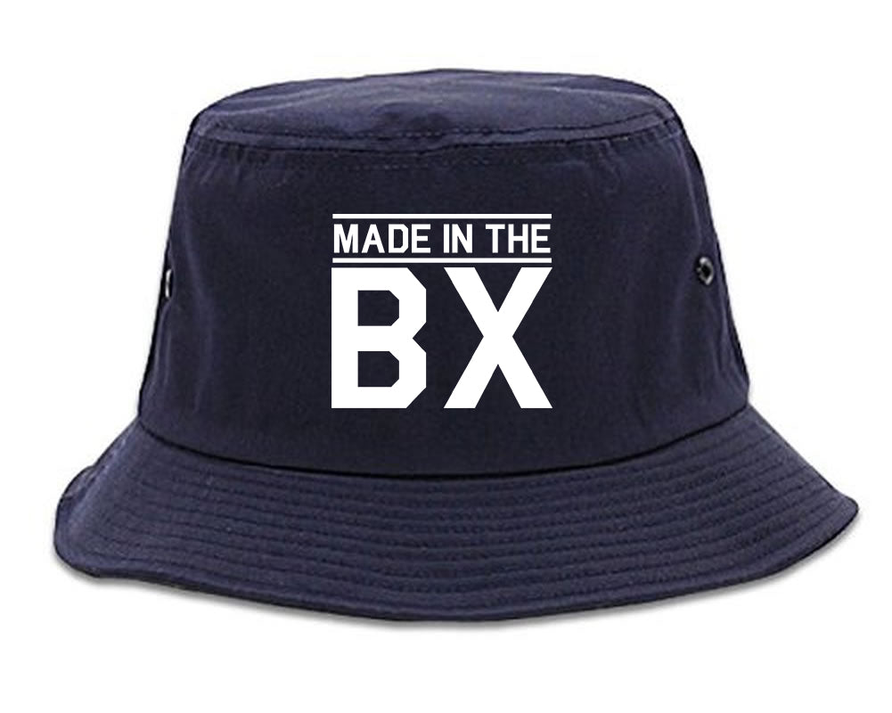Made In The BX Bronx Mens Bucket Hat Navy Blue