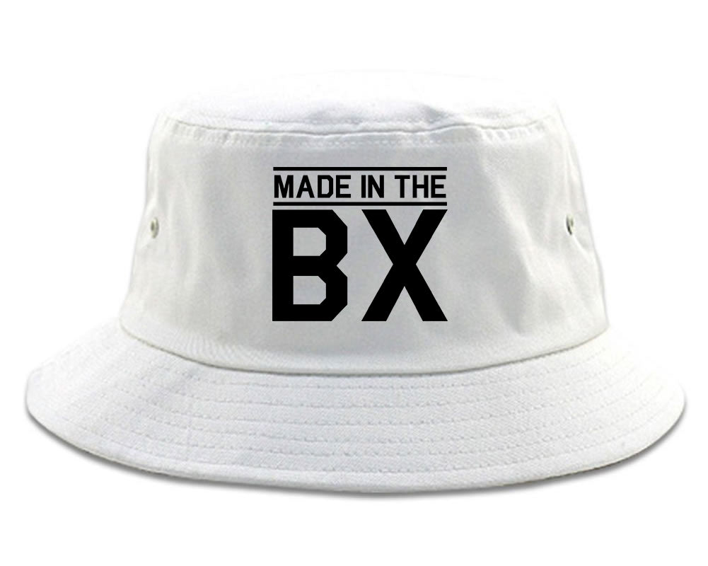 Made In The BX Bronx Mens Bucket Hat White
