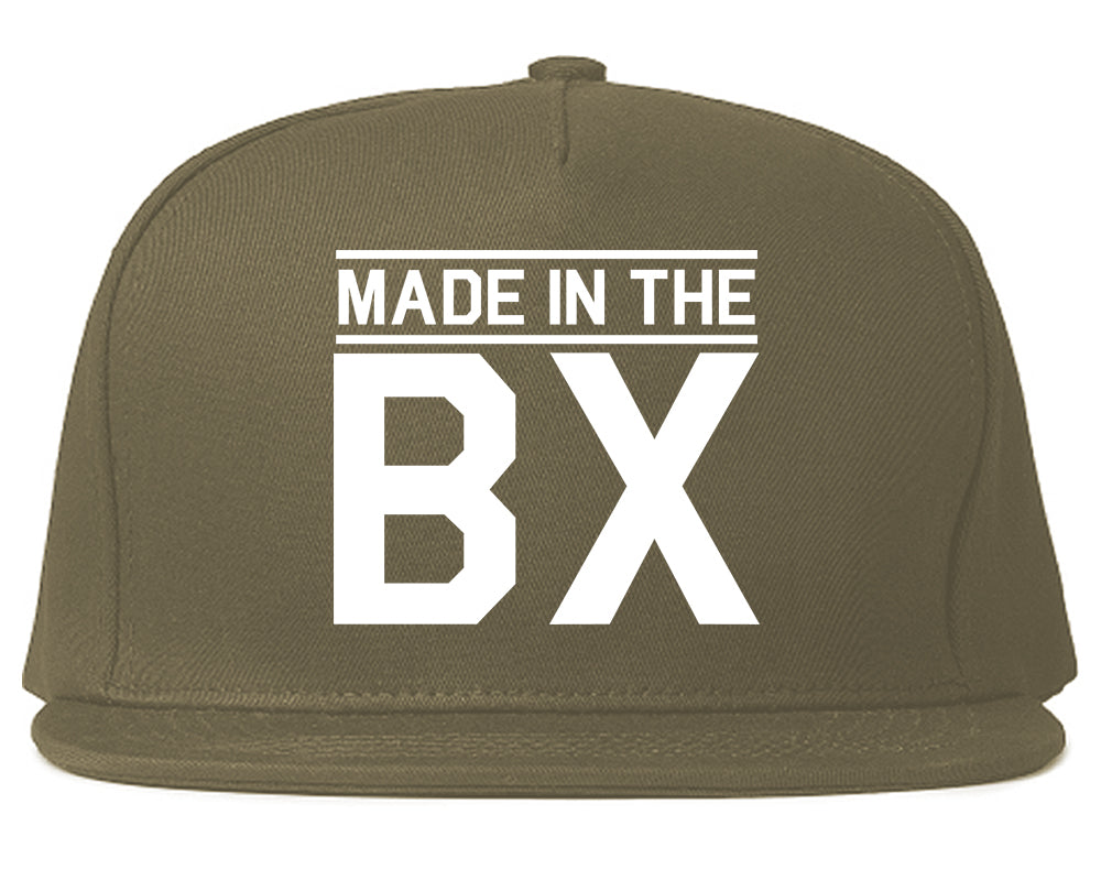 Made In The BX Bronx Mens Snapback Hat Grey