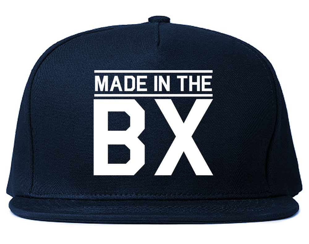 Made In The BX Bronx Mens Snapback Hat Navy Blue