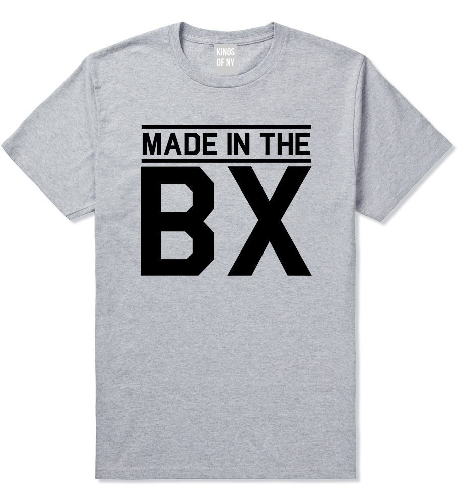 Made In The BX Bronx Mens T-Shirt Grey