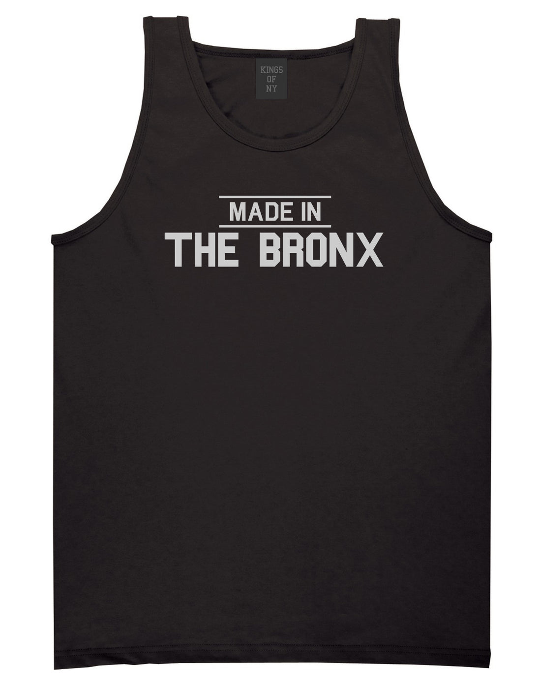 Made In The Bronx Mens Tank Top Shirt Black by Kings Of NY