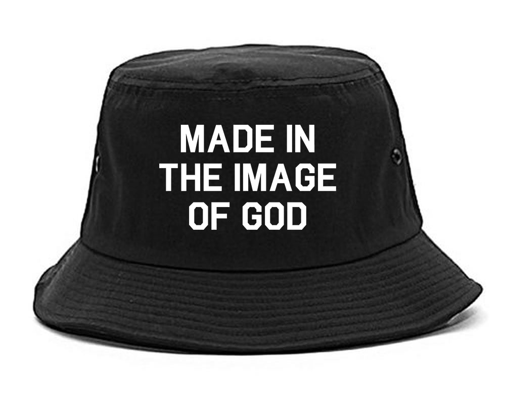 Made In The Image Of God Mens Bucket Hat Black