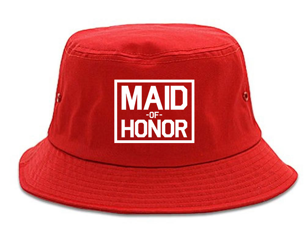 Maid_Of_Honor_Wedding Mens Red Bucket Hat by Kings Of NY