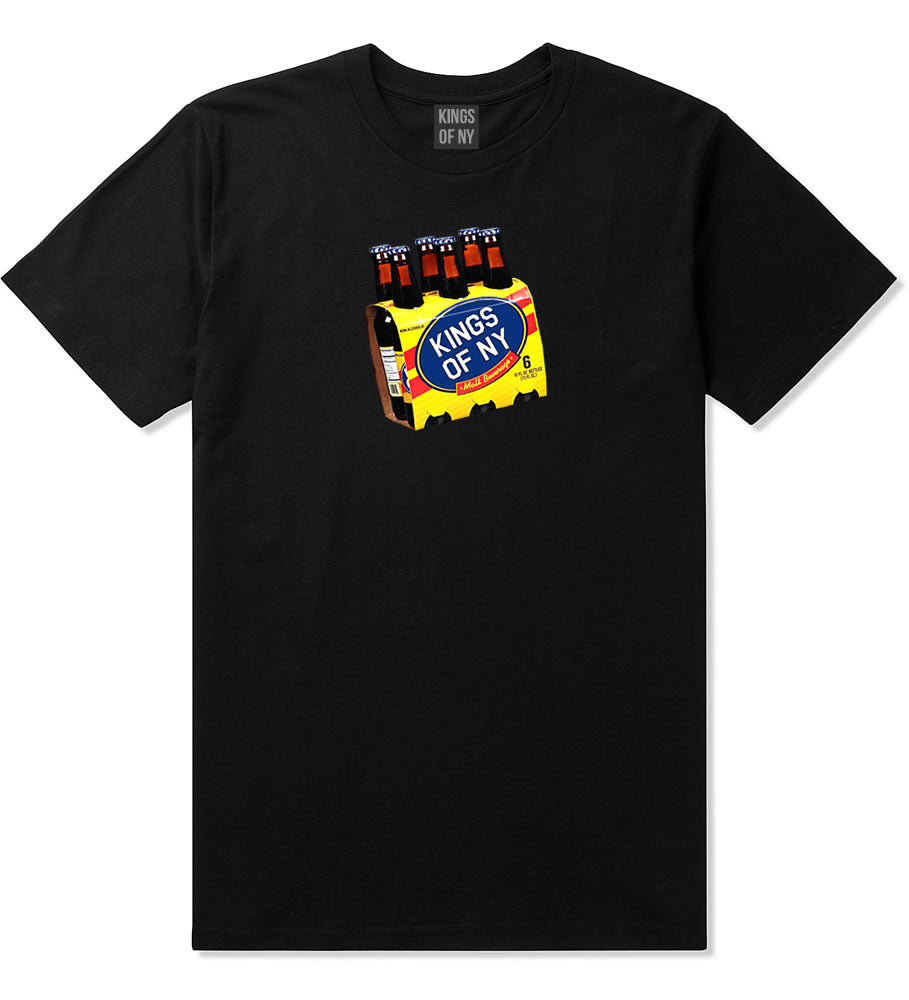 Malta 6 Pack Logo Mens T-Shirt Black by Kings Of NY