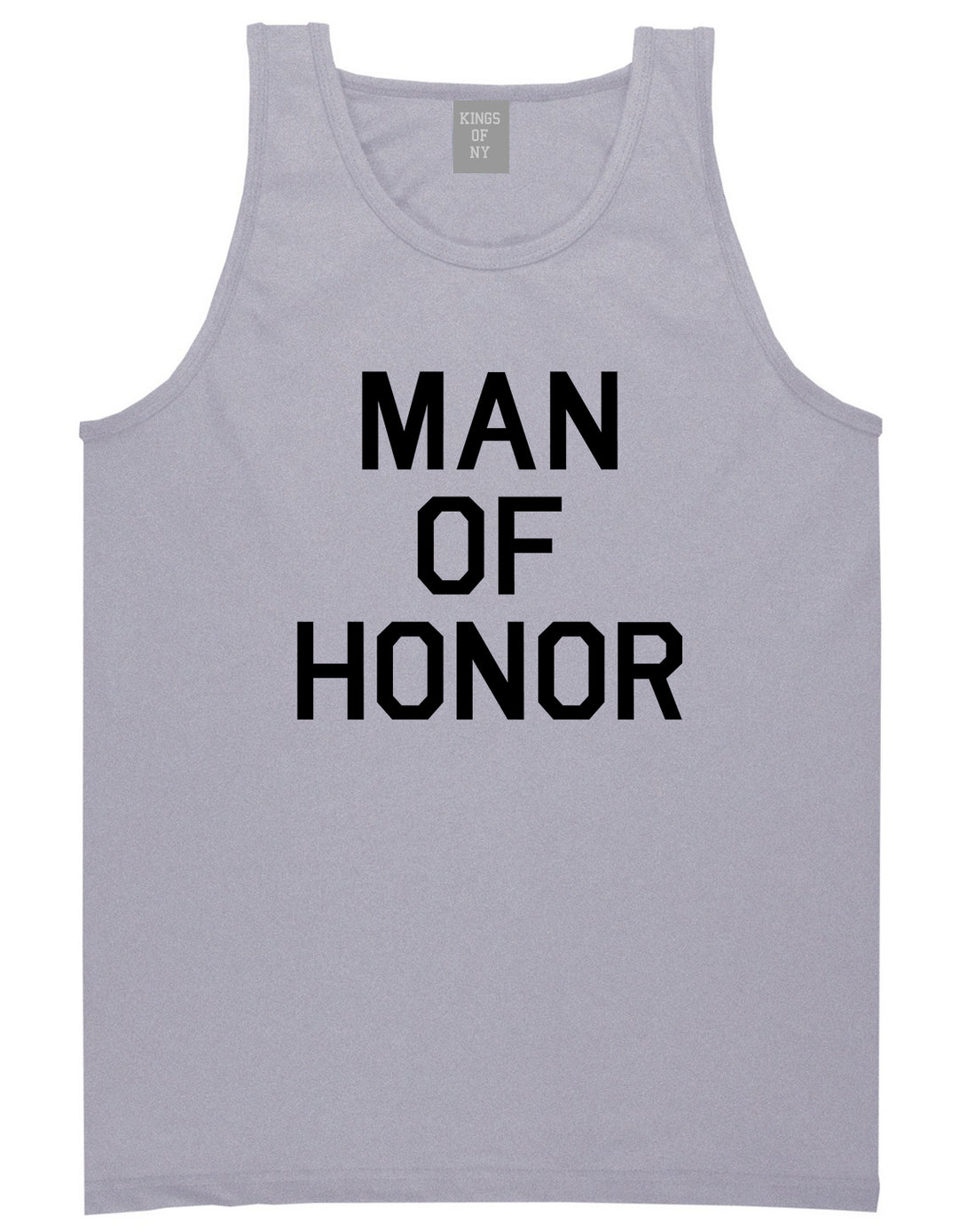 Man Of Honor Funny Bachelor Party Wedding Mens Tank Top Shirt Grey