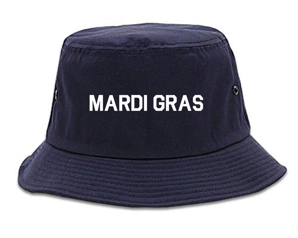 Mardi Gras New Orleans Mens Snapback Hat Navy Blue