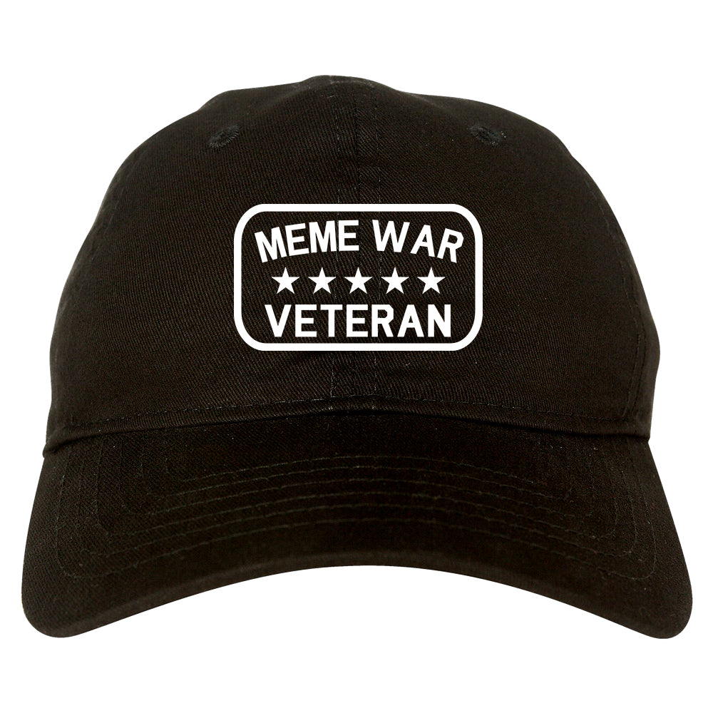 Meme War Veteran Mens Dad Hat Baseball Cap Black