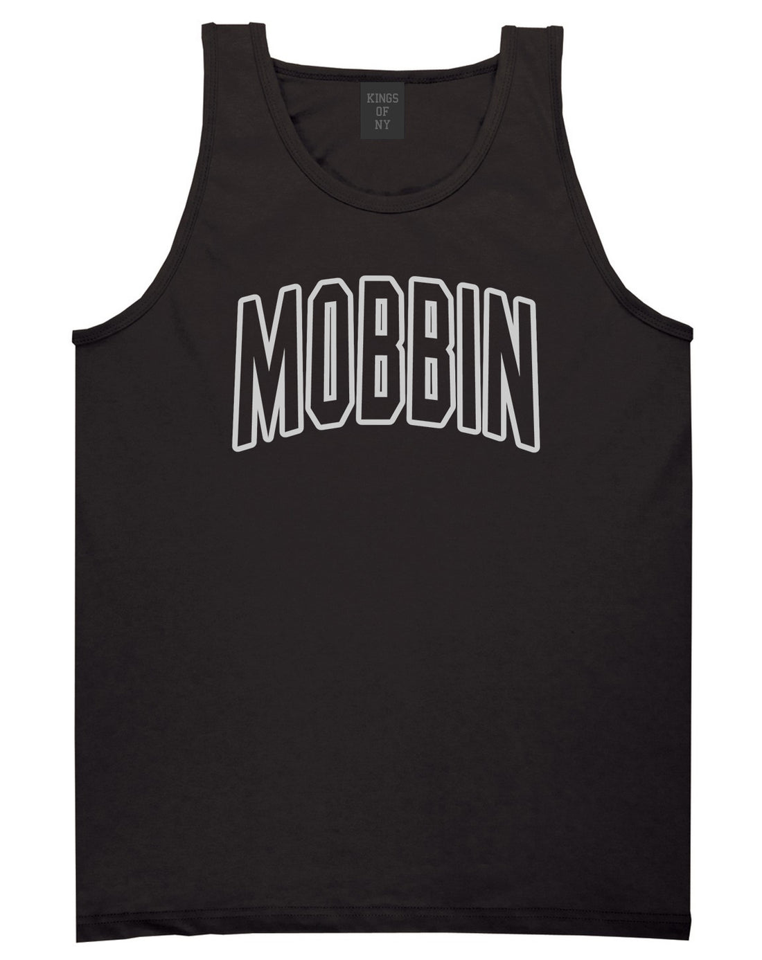 Mobbin Outline Squad Mens Tank Top Shirt Black by Kings Of NY