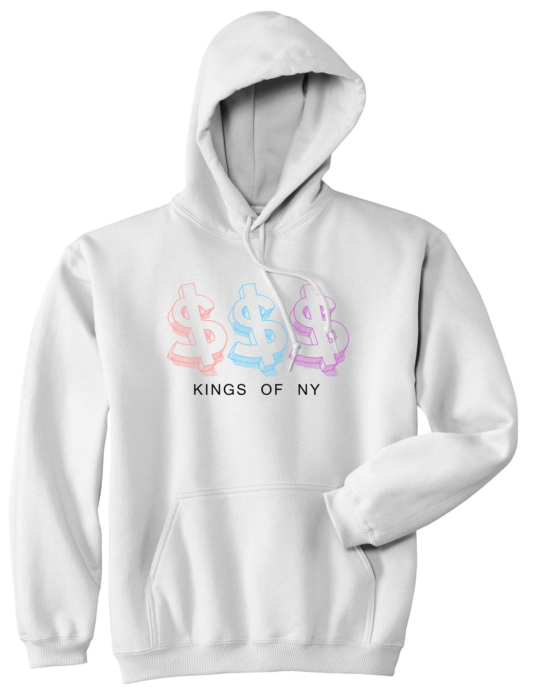 Money Signs Colors SP17 Pullover Hoodie in White