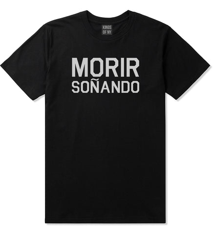 Morir Sonando Dominican Drink T-Shirt in Black