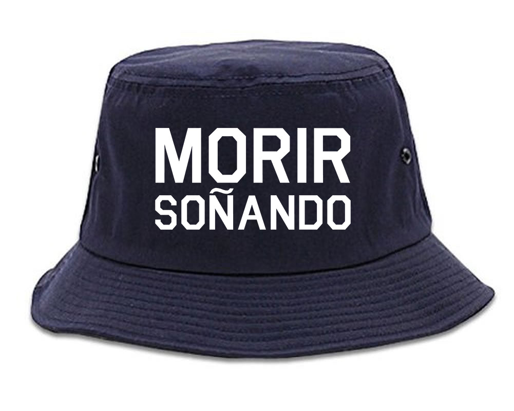 Morir Sonando Dominican Drink Navy Blue Bucket Hat