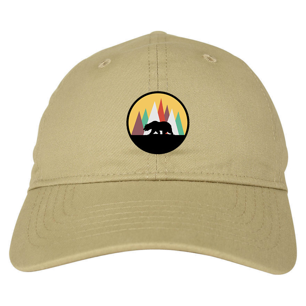 Mountain Bear Outdoor Mens Dad Hat Tan