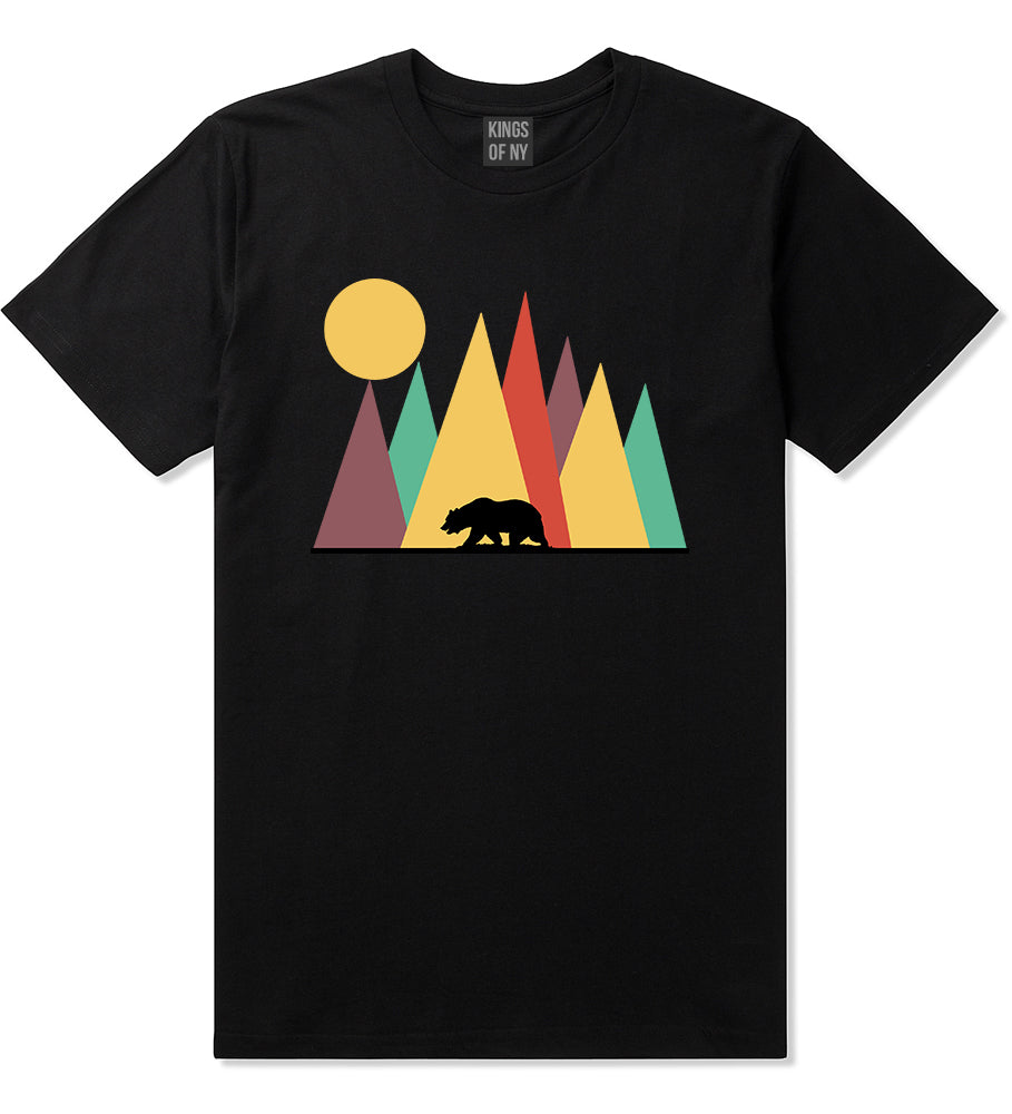 Mountain Bear Outdoor Mens T-Shirt Black