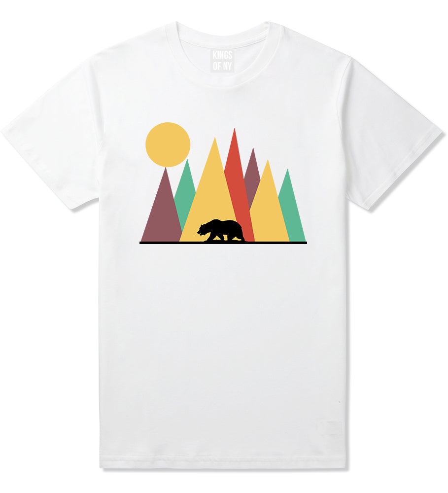 Mountain Bear Outdoor Mens T-Shirt White