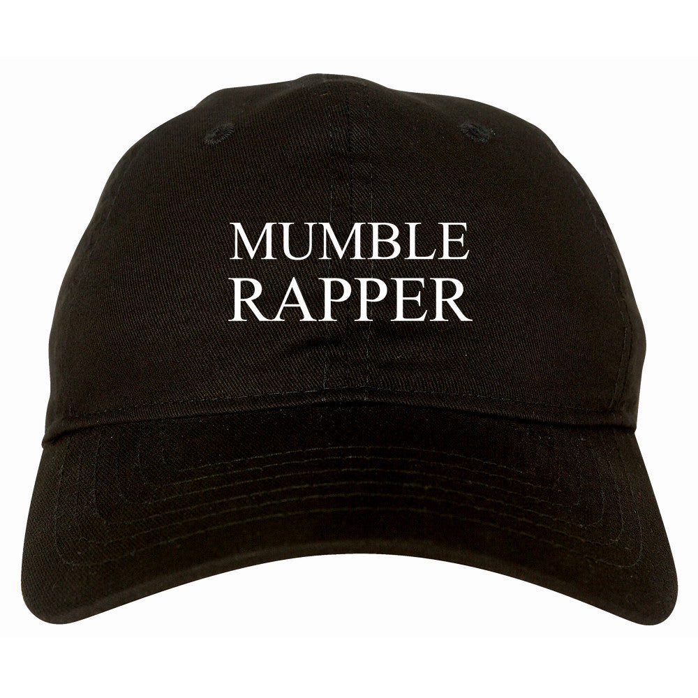 Mumble Rapper Dad Hat in Black