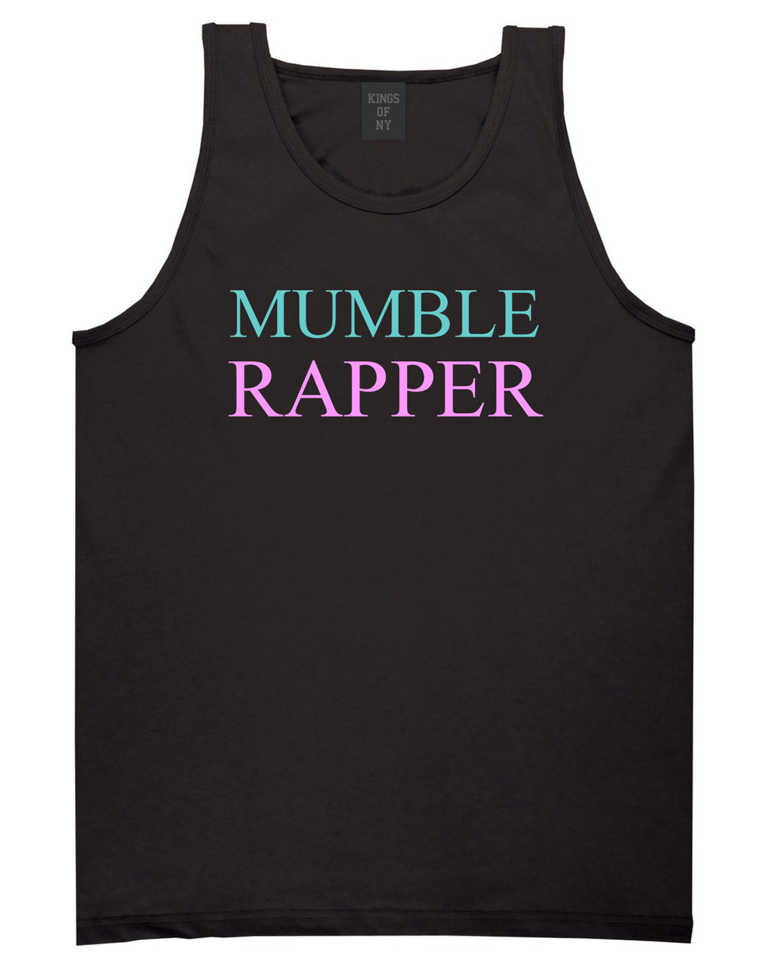 Mumble Rapper Tank Top in Black