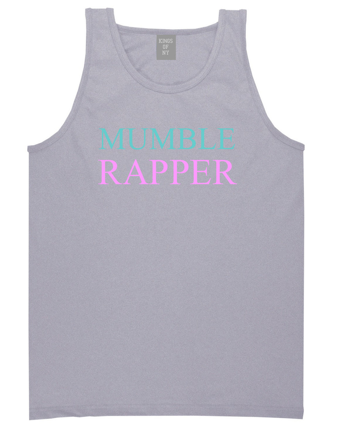 Mumble Rapper Tank Top in Grey