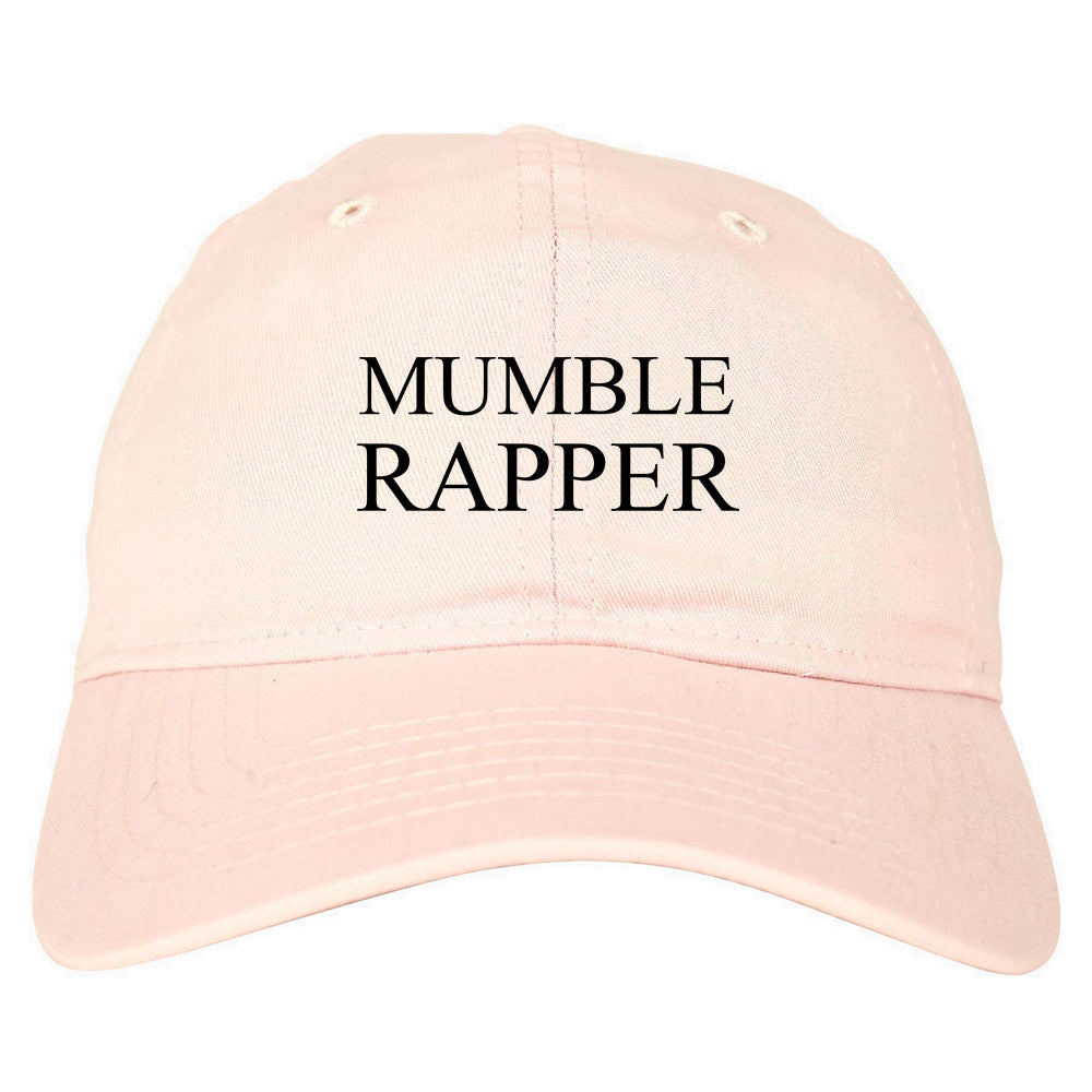 Mumble Rapper Dad Hat in Pink