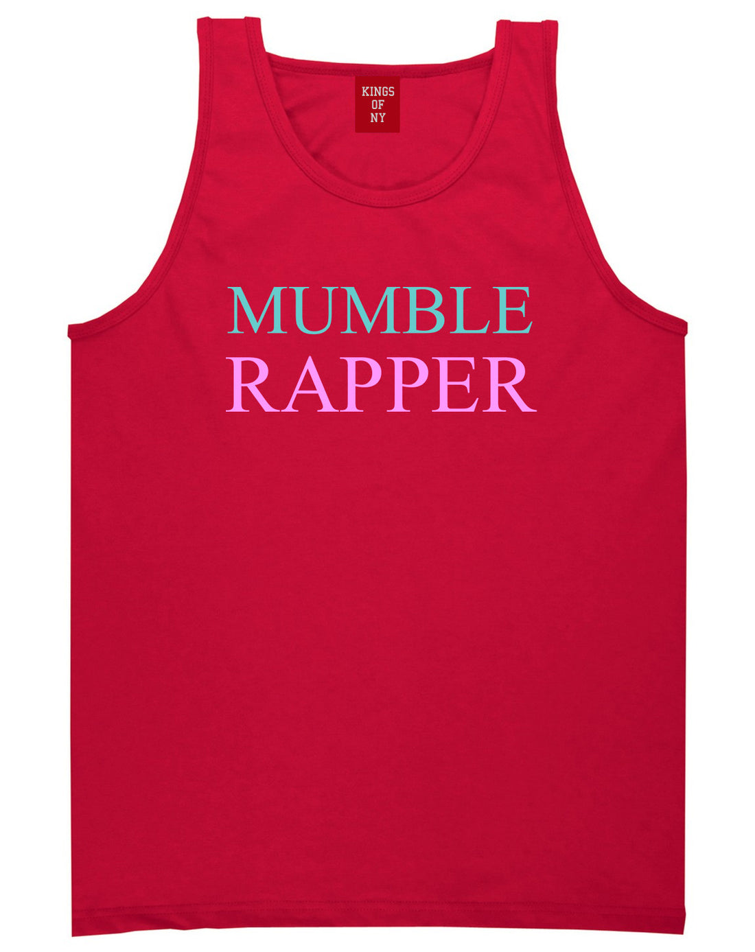Mumble Rapper Tank Top in Red