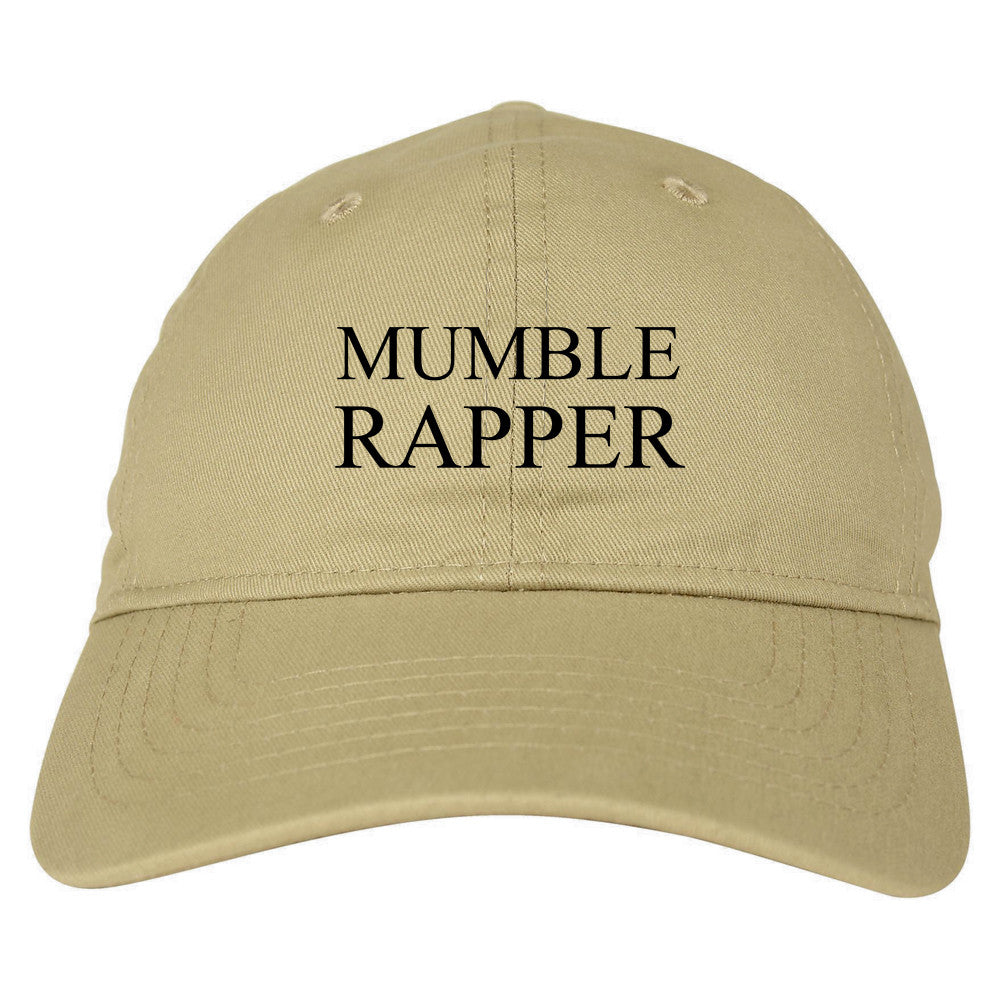 Mumble Rapper Dad Hat in Beige