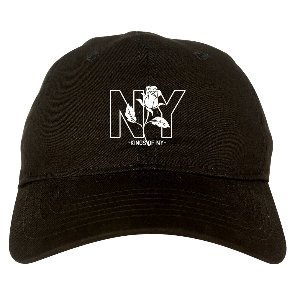 NY Rising Rose Mens Dad Hat Black