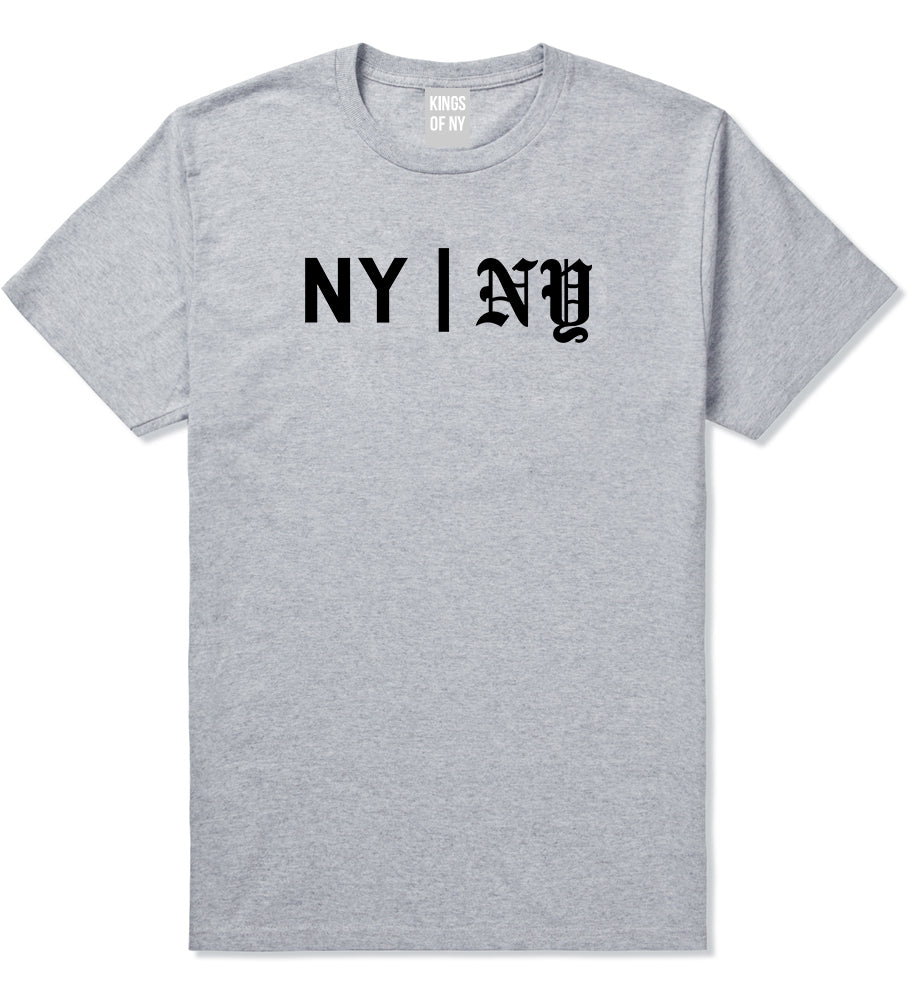 NY vs NY Mens T Shirt Grey