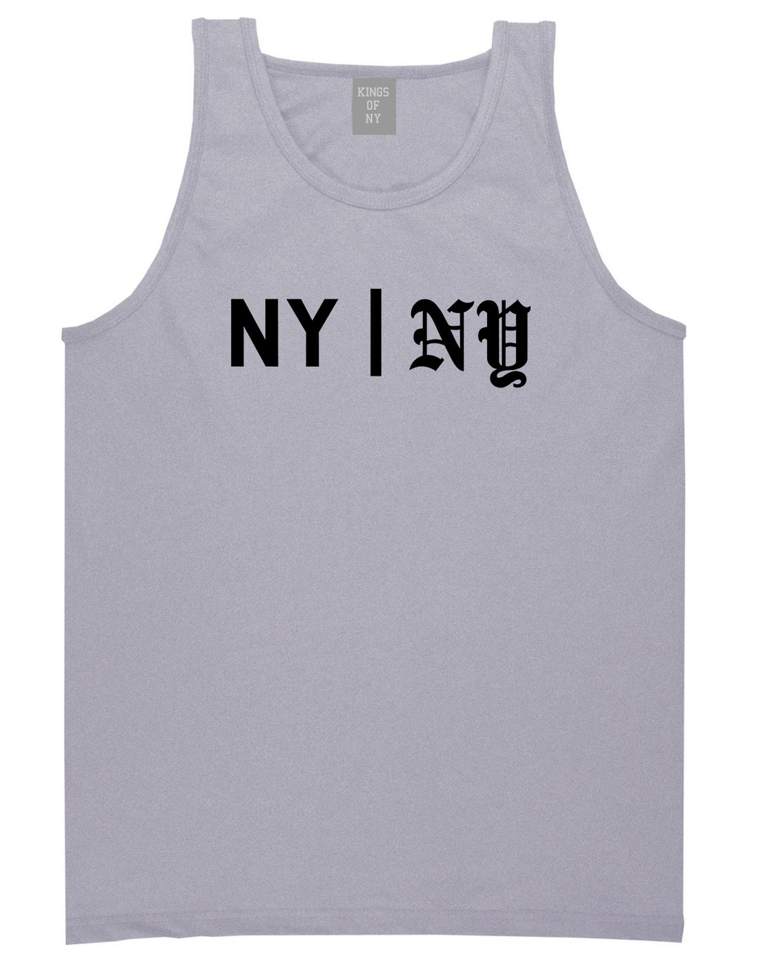 NY vs NY Mens Tank Top Shirt Grey