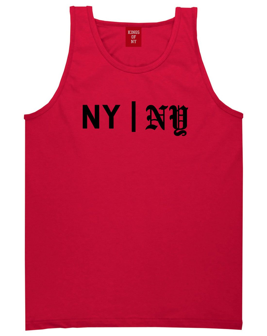 NY vs NY Mens Tank Top Shirt Red